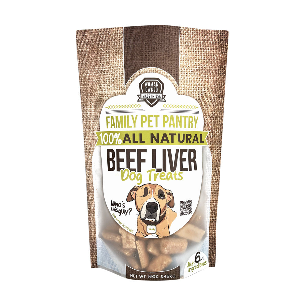 Family Pet Pantry Beef Liver Dog Treats - Rectangles