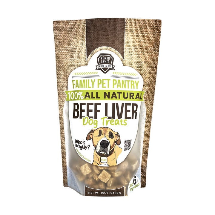 Family Pet Pantry Beef Liver Dog Treats - Squares