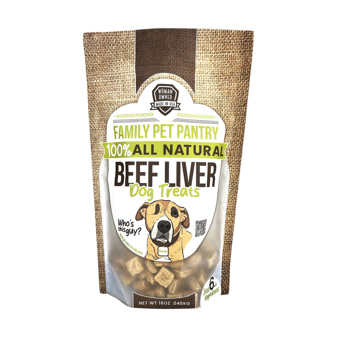 Family Pet Pantry Beef Liver Dog Treats - Squares